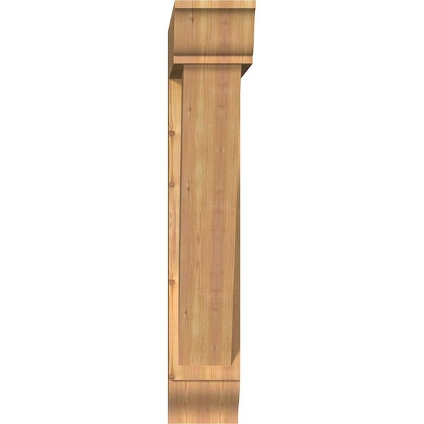 Traditional Traditional Smooth Bracket W/ Offset Brace, Western Red Cedar, 7 1/2W X 34D X 42H